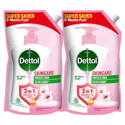 Dettol Skincare Liquid Handwash Refill 675ml (Buy 1 Get 1 Free)