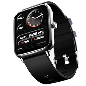 Fire-Boltt Ninja Call Pro Plus Bluetooth Calling Smart Watch, 1.83″ HD Display, AI Voice Assistant, 120+ Sports Modes, IP67 Waterproof, SpO2 & Heart Rate Monitor Smartwatch for Men & Women - Black