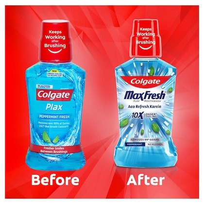 COLGATE MaxFresh Plax Peppermint Fresh Mouthwash 250 ml