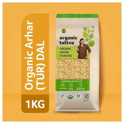 Organic Tattva Arhar / Tur Dal 1 kg
