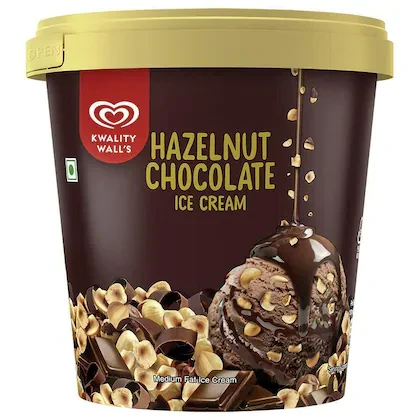 Kwality Wall's Hazelnut Chocolate Ice Cream 500 ml