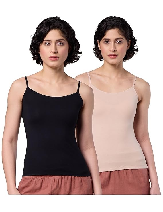 Symbol Premium Women's Modal Elastane Stretch Camisole with Adjustable Straps | Anti Microbial Finish