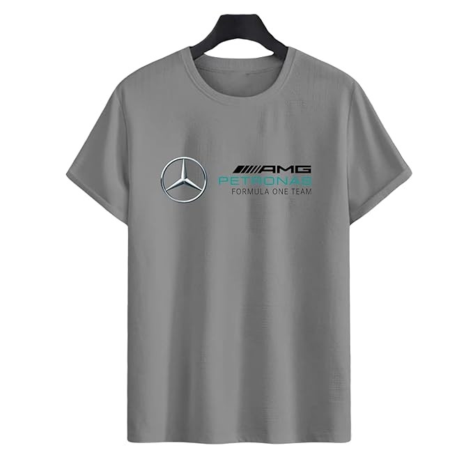 Men's Casual Polyester T- Shirt Short Sleeve Round Neck