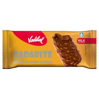 Vadilal Badabite Choco Almond Crunch Ice Cream 75 ml (Pack)