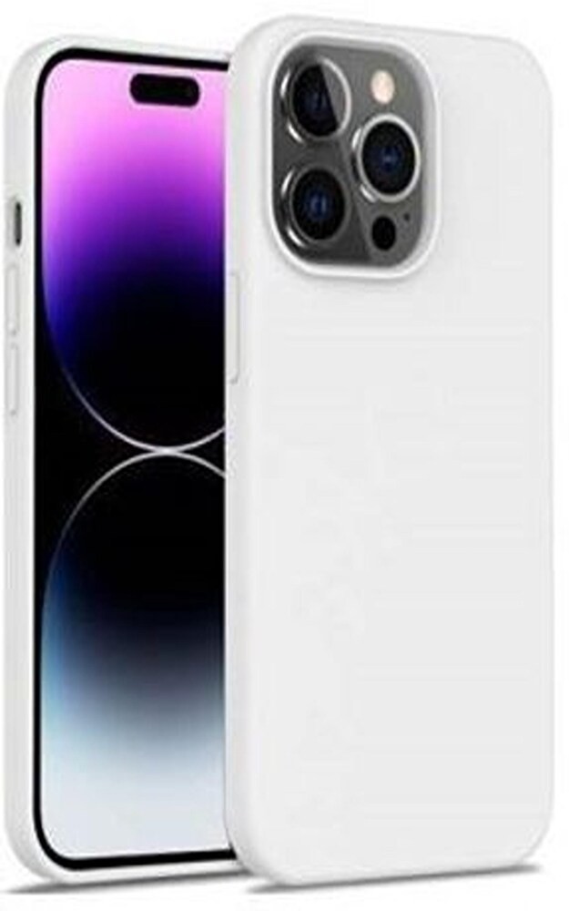 STARFUN cover mobile for iPhone 15 Pro Max-2 White Silicon