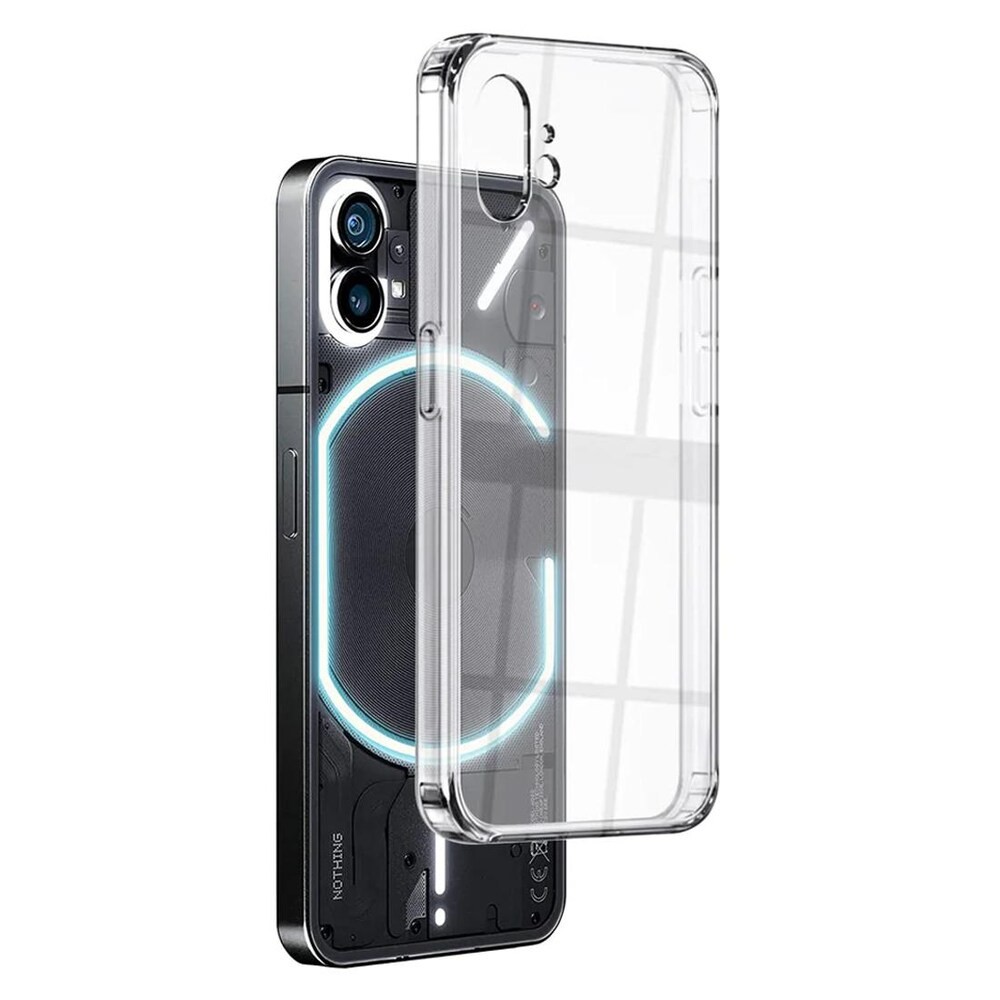 Casotec Slim Soft Silicon Super Clear Transparent TPU Back Case Cover for Nothing Phone (1) 5G - Clear