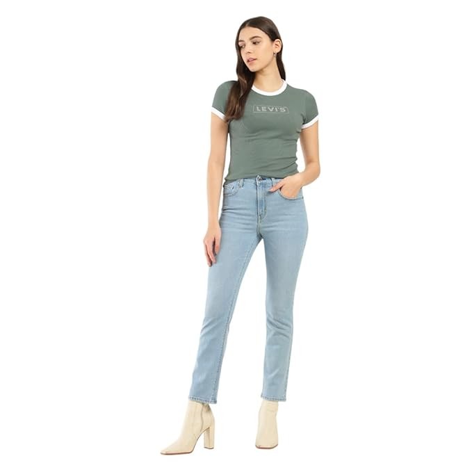 Levi's Women's High Rise 724 Slim Straight Fit Jeans