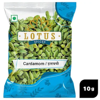Lotus Spices Green Cardamom/Elaichi 10 g