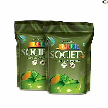 Society Elaichi Adrak Chai | Society Tea | Ginger & Cardamom | Refreshing & Tasteful | 250 g | Pack of 2