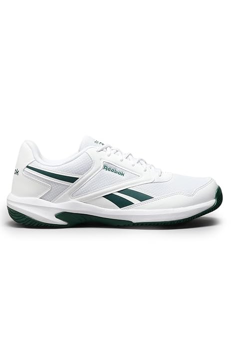 Reebok Men's Tennis Shoe - Baseliner - White - Lightweight, Cushioned Court Shoes with Durable Non-Marking Sole, Ideal for All Court Surfaces