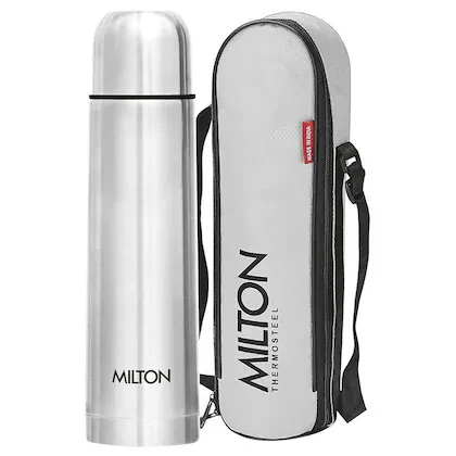 Milton Thermosteel 304 Stainless Steel Vacuum Insulated Flask Bottle with Flip Lid 500 ml