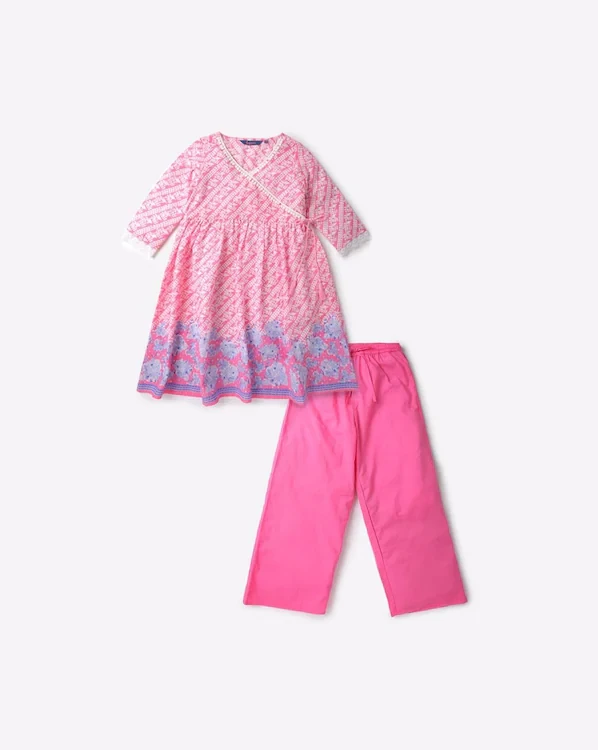 Printed Top & Pants Set