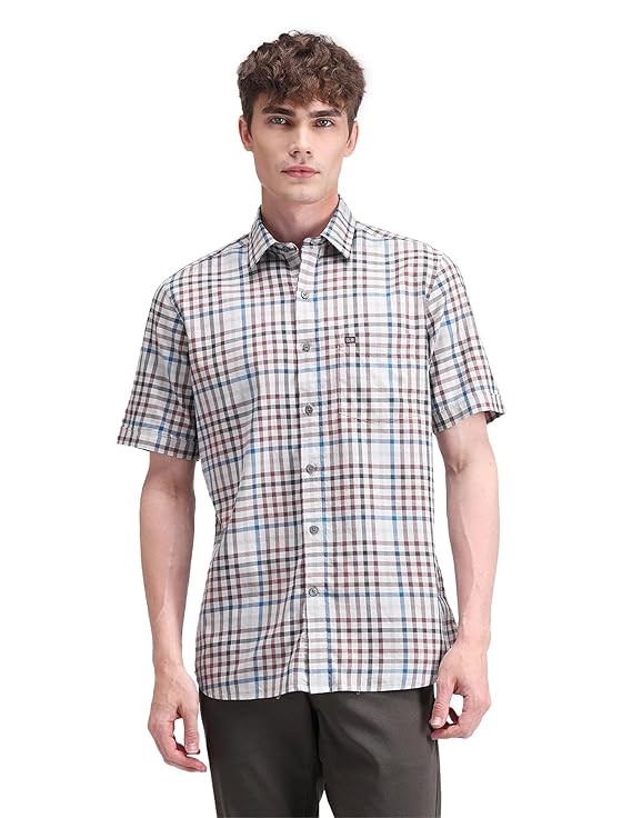 Arrow Sports Men's Checkered Regular Fit Shirt