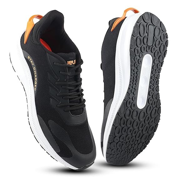 FUEL Royal Men’s Printed Sports Shoes in Lightweight Lace-Up Sneakers with Mesh Upper & EVA Sole | Stylish Running, Walking & Casual Shoes for Men & Boys