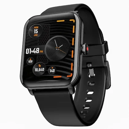 boAt Wave Fury Smartwatch with 4.64 cm (1.83 inch) HD Display, Advanced Bluetooth Calling, Functional Crown, 50+ Sports mode, IP67 Dust, Sweat & Splash Resistant (Active Black)
