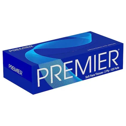 Premier 2 Ply Soft Facial Tissue 125 Pulls (19 x 20 cm)