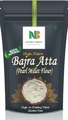 Nature's Bridge Bajra Atta | Desi Bajra Atta | Pearl Millet Flour | Rajasthani Bajri ka Aata- 400 Gm
