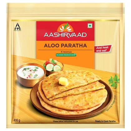Aashirvaad Ready to Cook Aloo Paratha 400 g