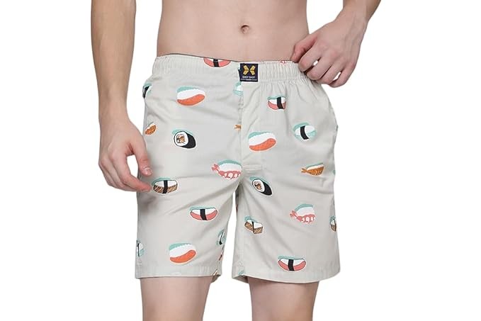 Men’s Cotton Printed Regular Fit Boxer Shorts | Soft Breathable Innerwear | Stylish Boxers for Men