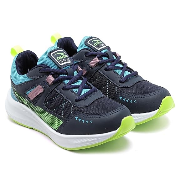 ASIAN Boy's ADVENTURE-03-KIDS Sport Running & Walking Shoes with Ultra Bounce Technology Lightweight Synthetic Upper EVA Outsole Casual Lace-Up Shoes for Kid's & Boy's