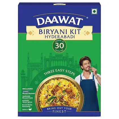 Daawat Hyderabadi Biryani Kit 334 g