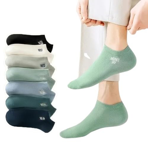 JABA'S Ankle Length Socks For Men & Women Combo, Made With Durable & Breathable Cotton, Anti Odour & Bacterial, 7 Pair Days of the Week, Ideal for Gym, Running, Office, Sports,Daily Use For All Season