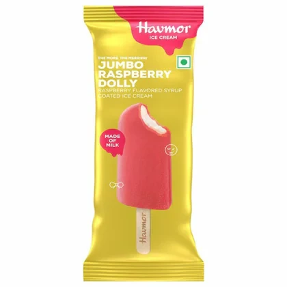 Havmor Jumbo Raspberry Dolly Ice Cream 70 ml (Pack)
